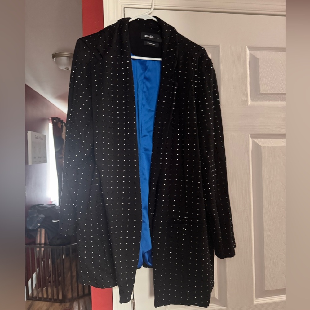 Rhinestone Ponte Blazer